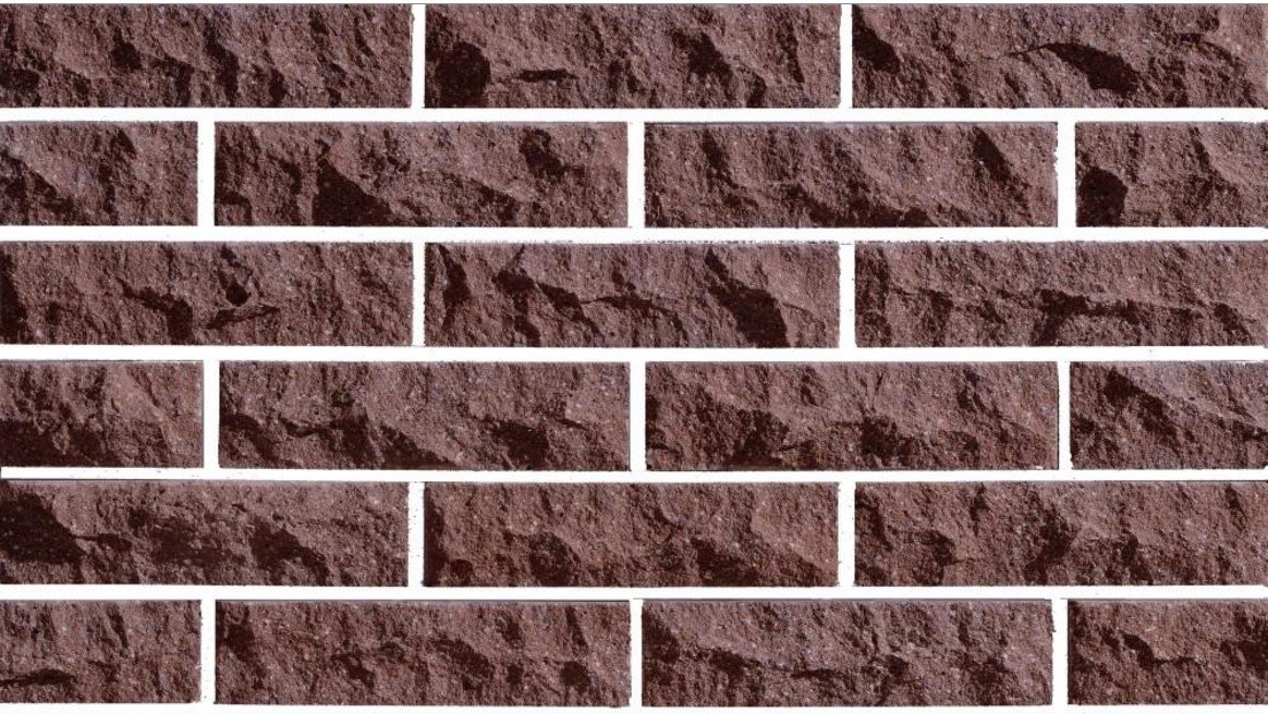 Фасадная плитка под кирпич LAND BRICK коричневая скала